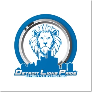 Detroit Lions Pride & Detroit Pistons Hustle Posters and Art